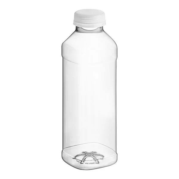 Juice Plastic Bottles PET Clear 16oz 173 count
