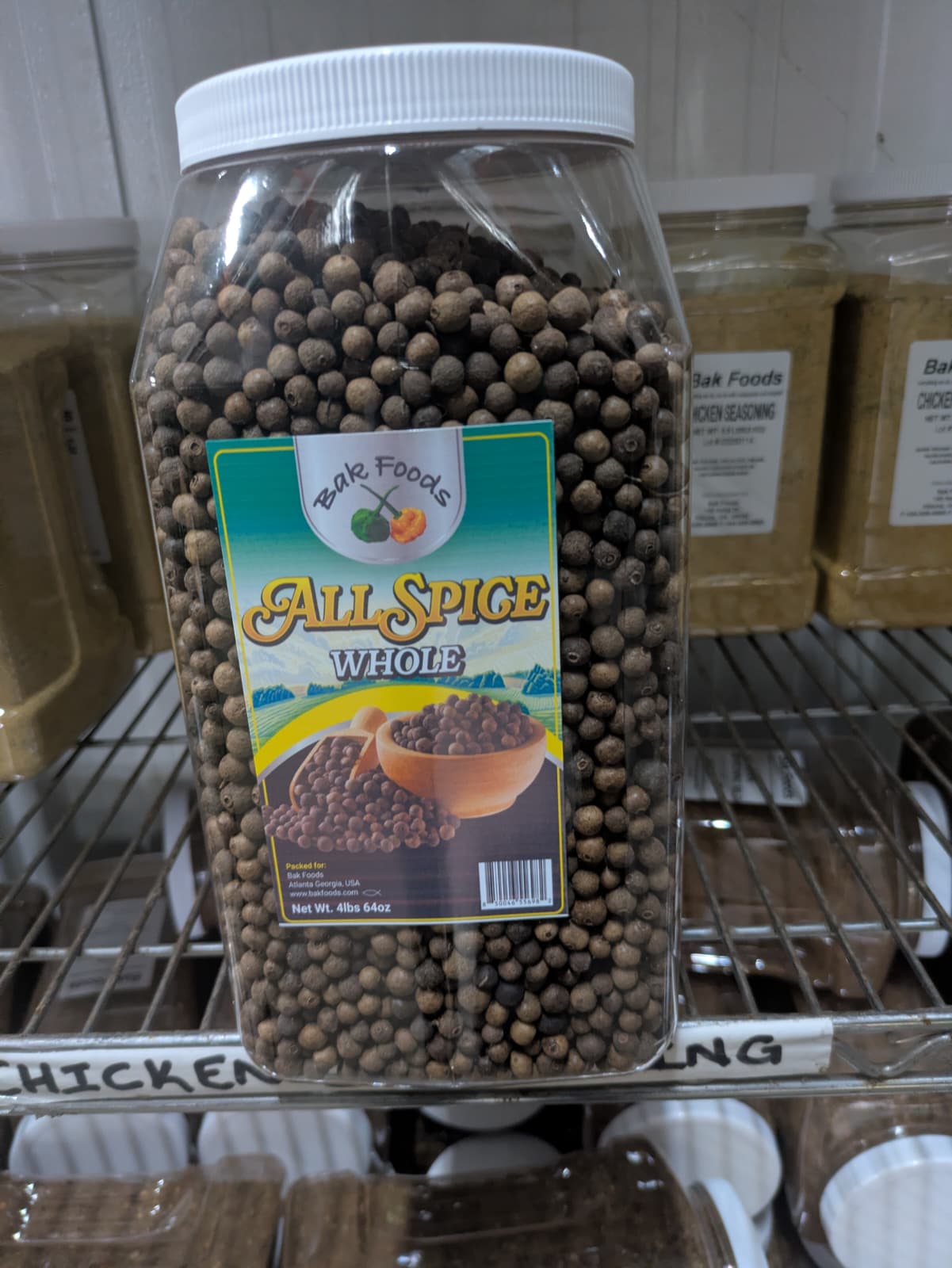 Whole Allspice 3lb Tub