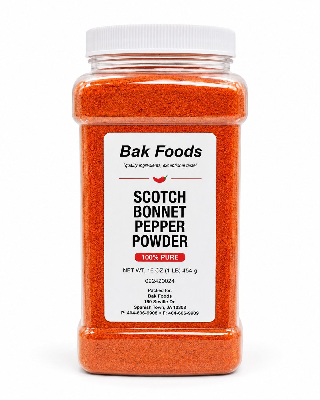 Dried Scotch Bonnet Pepper Powder 12 per Repack