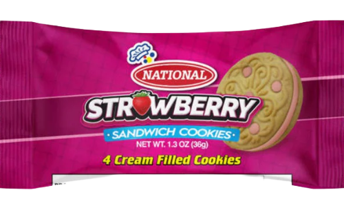 National Strawberry Sandwich Cookie 40x36g