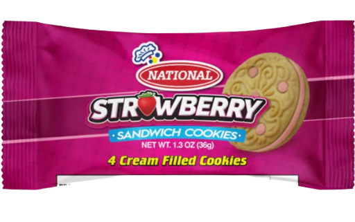 National Strawberry Sandwich Cookie 40x36g