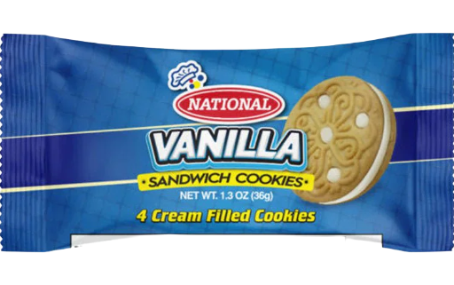 National Vanilla Sandwich Cookie 40x36g