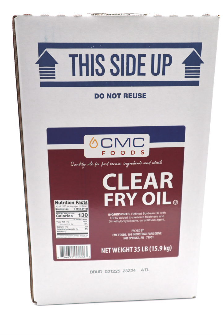 Clear Frying Oil 35lb box
